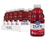 100% Pure Unsweetened Cranberry Juice Pack of 8 - 32 Fl Oz Bottles of Flavor