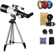 Space Astronomic Telescope for Children, BeginnersMonocular 50-100mm Refractor Kids Educational ng Scope Bird Watching S