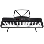 Karrera 61-Key Electronic Piano Keyboard with LED and Folding Stand