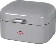 Wesco Single Grandy – German Designed-Steel Bread Box for Kitchen/Storage Container, Cool Grey, 21.50x28.0x17.0 cm