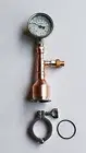 Mini Beer Keg still 2" with thermometer, tri clamp & gasket - 1/2" or 3/4" union
