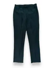 New $168, EILEEN FISHER Slimming Ankle Pants Forrest Green Stretch Crepe sz XS/S