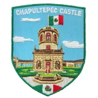 在飛比找松果購物優惠-墨西哥 查普爾特佩克城堡 燙布貼 刺繡袖標 地標電繡刺繡背膠