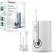 Panasonic EW1614W503 Pack Family Oral Irrigator, Oral Irrigator for Teeth, Ultrasonic Jet, Child Mode, 10 Pressure Settings, IPX7, Orthodontics, 5 Nozzles, Mains Powered, White