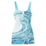 [Staud] Staud Le Sable Tidal-wave Sequin Mini Dress L BLUE