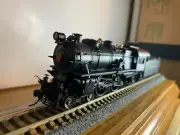 B.L.I. #6702 P.R.R. E-6 4-4-2 Steam Loco #69 Pre War w/DCC & Sound H.O. 1:87