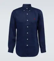 [Polo Ralph Lauren] Polo Ralph Lauren Slim linen shirt UK 16,5 blue