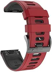[ISOUDE] 26/22/20mm Watchband For Garmin Fenix 6 6S 6X Pro 5 5X 5S Plus 3HR 935 D2 Tactix Delta Enduro Silicone Watch Easyfit Wrist Strap
