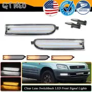 Clear Switchback LED Dynamic Signal Blinker Corner Lights For 96-97 Toyota Rav4 (for: Toyota)