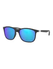 [Ray-Ban] RB4330 Chromance Black Polarised Sunglasses