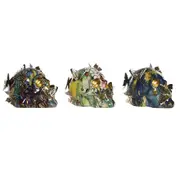 Decorative Figure Dkd Home Decor 15.5 x 10.5 x 11 Cm Multicolour Skull 3 Units