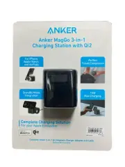 Anker 3-in-1 Cube Magnetic Charging Station Qi2 Charging+ 40W Charger for Apple