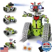 VOPOGLNE 5 in 1 STEM Robot Building Kit, APP and Remote Control Robotics Buil