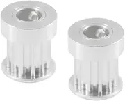 2pcs HTD5M 14T Timing Pulley 5/6/6.35/8/10mm Inner Bore 16/21mm Width Toothed Pulley Wheel for 3D Printer(10mm K Type,16mm)