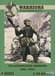 WARN35051 1:35 Warriors Scale Models Figure: Fallschirmjager Ardennes Dec 1944