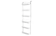 Adjustable Organizer Over Door Spice Rack Shelf Pantry Can Food Storage 6 Tier