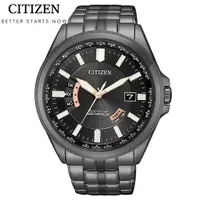 在飛比找蝦皮商城優惠-CITIZEN星辰錶 商務黑時尚光動能電波對時腕錶 CB01