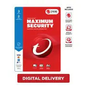 Trend Micro MAXIMUM SECURITY [Digital Download] 3 Devices 2 Year 9337694077737