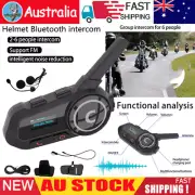 Universal Motorcycle Intercom Helmet Bluetoot Headset with Noise-Reduction/FM