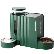 Automatic Gravity Pet Feeder, 0.8 Gallons*2 Dog Feeder and Water Dispenser Se...