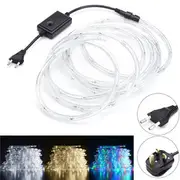 6M Warm White White Colorful 96LEDs Rope Strip Light for Christmas Party Outdoor Decor AC220V UK PLUG WARM WHITE