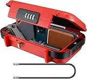 XXL Large Security Lock Box,Outdoor Waterproof Shockproof Travel Safe Lock Box with Removable Wire Rope,4-Digit Combination Safe Box for Dorm,Travel,Beach,Hotel,Car,Home,Office
