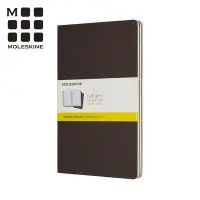 在飛比找誠品線上優惠-MOLESKINE Cahier輕便筆記本/L/方格/咖啡