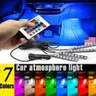 RGB LED Car Interior Accessories Floor Decorative Atmosphere Strip Lamp Light