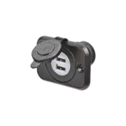 Narva 12-24V Heavy-Duty LED Illuminated Dual USB Socket