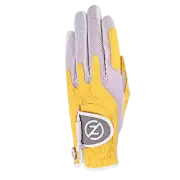 4 Zero Friction Women's Compression One Size Golf Gloves - Right Hand - Yellow