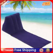 Inflatable Beach Mat Camping Lounger Back Pillow Cushion (Purple Blue) AU