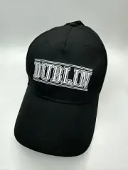 New Primark DUBLIN Adjustable Snapback Black Dad Hat Cap Baseball style OSFM NWT