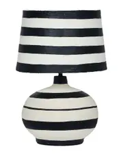 TOV Furniture Positano Striped Papier Mache Table Lamp