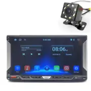 Car MP5 Player 2DIN Stereo FM Radio USB FM BT CarPlay Android Auto W/Rear Camera