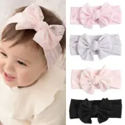 Newborns Baby Girl Headband Soft Elastic Bow Headbands Head Band Bands Bowknot