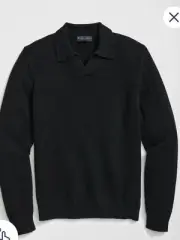 3-Ply Cashmere Jonny Collar Polo Sweater. NWT