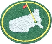 Red Flag Golf &USA Map Iron On Patch Embroidered Iron On Applique 2.7inch