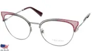 NEW VALENTINO VA 1011 3042 RUTHENIUM PINK EYEGLASSES GLASSES 53-18-135mm Italy