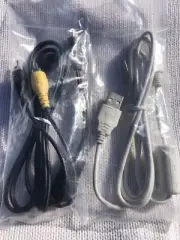 GENUINE CANON Sync Data USB Cable Cord & AV Cable Cord - Canon PowerShot Brand N