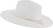 [HEYDHSDC] Faux Suede Top Hat 9.5Cm Brim Fedora Hat Men Women Autumn Winter Felt Jazz Hats Classic Church Fedoras