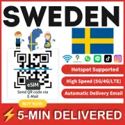 [eSIM] Sweden eSIM e-SIM card Travel Sim card Tarjeta eSIM Dato Data only A+