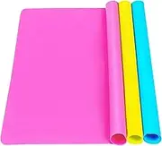 Extra Large Silicone Sheets for Crafts 3 Pack – Nvliss Liquid, Resin Jewelry Casting Molds Mat, Multi-Purpose Food Grade Silicone Placemat. 15.7" x 11.8"