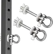 DyaMag Heavy Duty Power Rack Attachments with Silicone gaskets for Resistance Band. Band Pegs for 0-3 inch Power Rack,O-Ring Attachment for Power Rack Squat Racks-2PACK