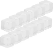Kisangel 24pcs Acrylic Dice Transparent Blank Game Props for DIY Projects Creative Play and Educational Activities Lightweight Portable Design