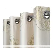 Single Panel Eyelet Block Out Curtain Gold Nest