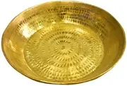 Style OK Indian Traditional Brass Parat Parant Pie Pan Dough Maker Dough Mixer Dough Kneader 14 inches