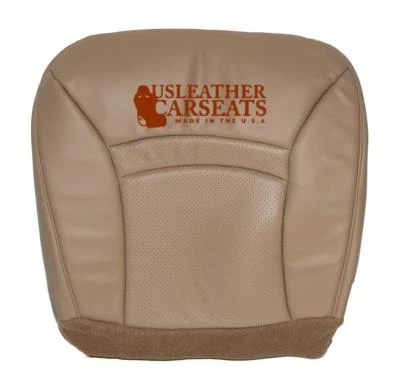2000 Ford E150 ECONOLINE Chateau Driver Bottom Vinyl Perforated Seat Cover Tan