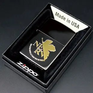 Zippo Evangelion Nerv Black Gold Brass Serial Number Limited