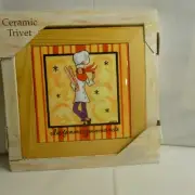 Ceramic Trivet - JENNIFER BRINLEY Certified International LA FEMME CHEF - NEW