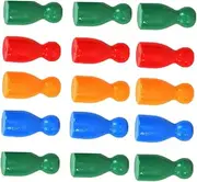 Totority 32pcs Chess Pieces Replacement Game Tokens Wooden Checker Pieces for Boys and Girls for Learning Chess for Friends Family